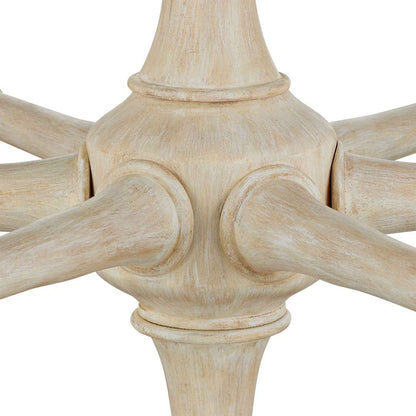 Aleister 6 Light 44" Wide Wrought Iron Candle Style Chandelier