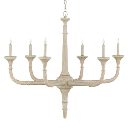 Aleister 6 Light 44" Wide Wrought Iron Candle Style Chandelier