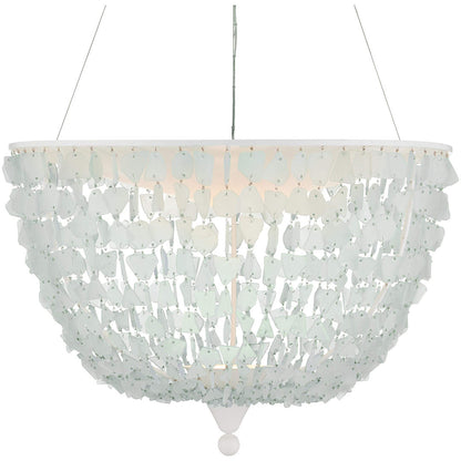 Thalassa 30" Wide LED Wrought Iron Pendant