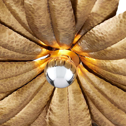 Alithea 5 Light 45" Wide Semi-Flush Ceiling Fixture with Floral Shades