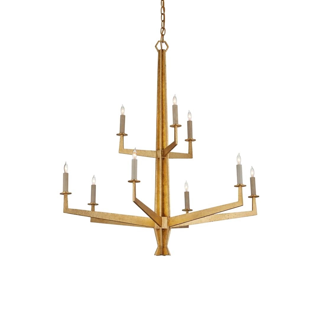 Goldfinch 9 Light 36" Wide Wrought Iron Candle Style Chandelier