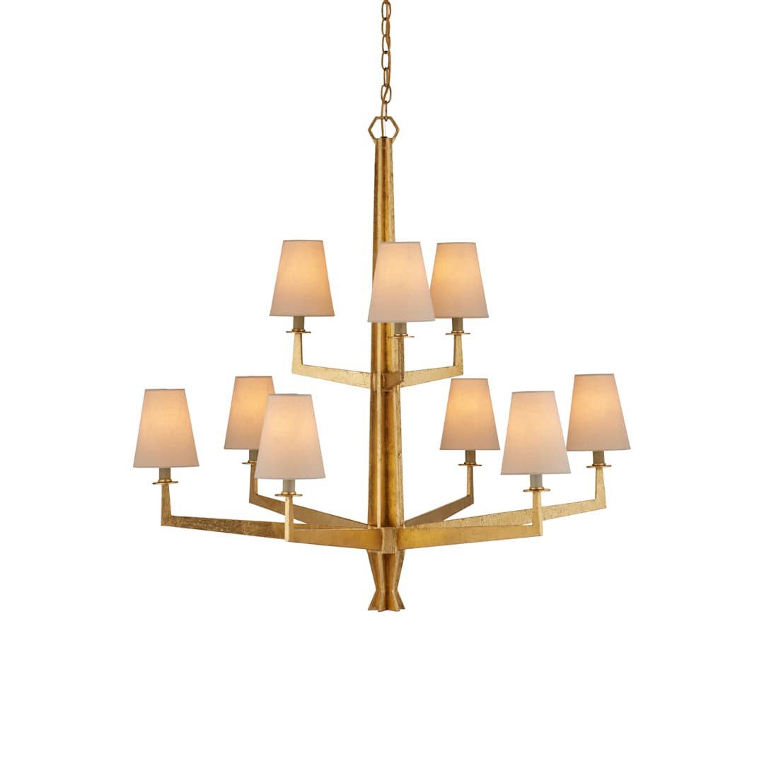 Goldfinch 9 Light 36" Wide Wrought Iron Candle Style Chandelier