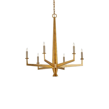 Goldfinch 6 Light 30" Wide Wrought Iron Candle Style Chandelier