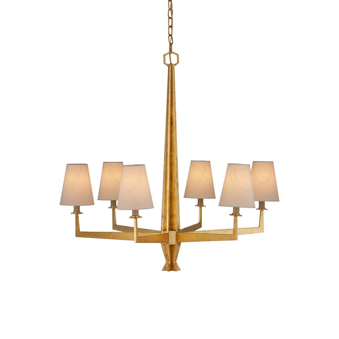 Goldfinch 6 Light 30" Wide Wrought Iron Candle Style Chandelier