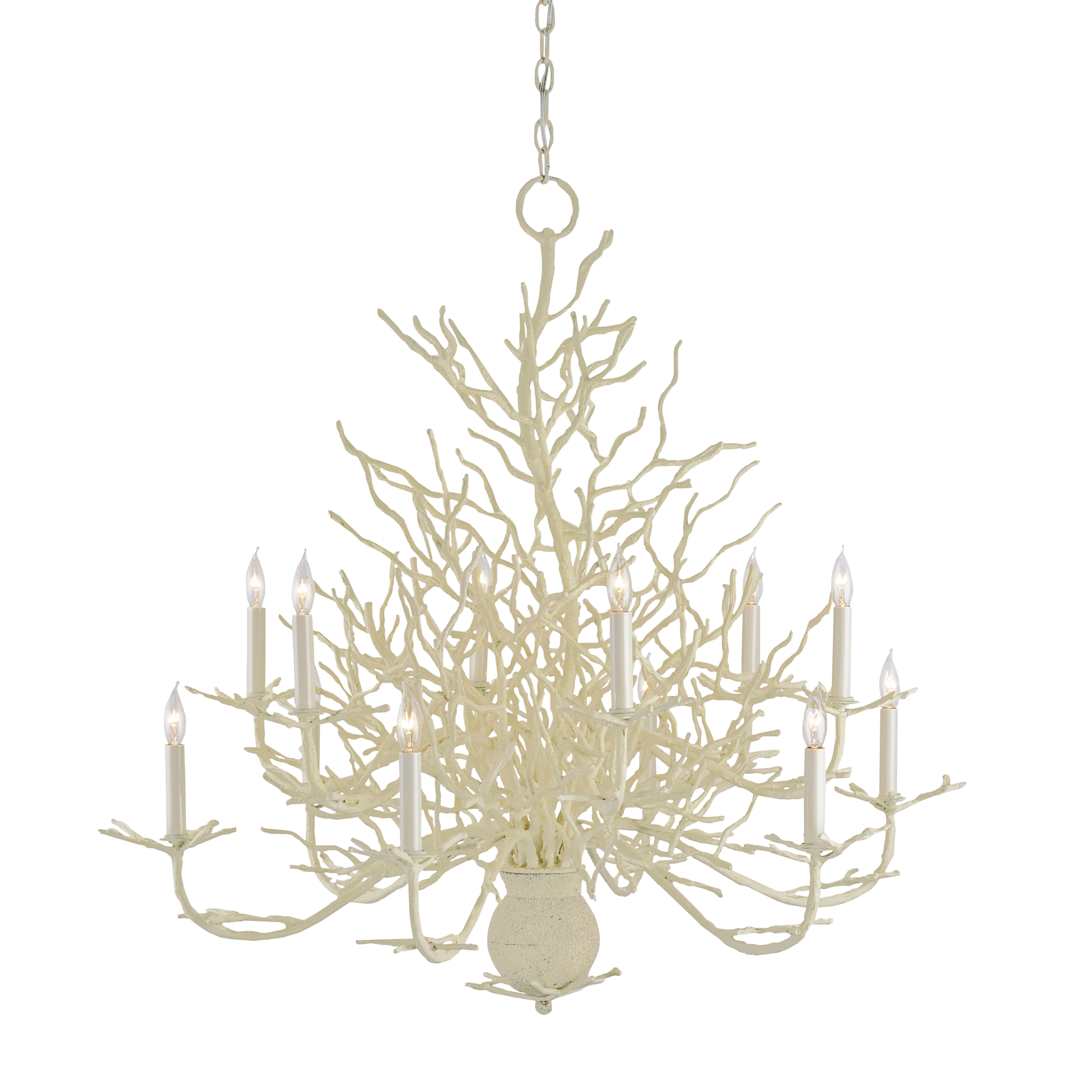 Seaward 37" 12 Light Large Chandelier with Optional Customizable Shades