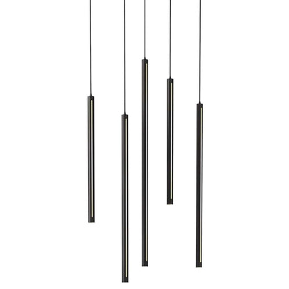 47" Wide 5 Light LED Linear Pendant