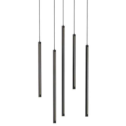 47" Wide 5 Light LED Linear Pendant
