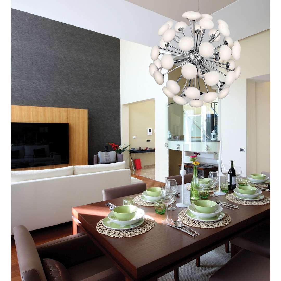 Kotton 49 Light 24" Wide LED Globe Chandelier