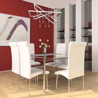 Maze 7 Light 28" Wide LED Crystal Ring Chandelier