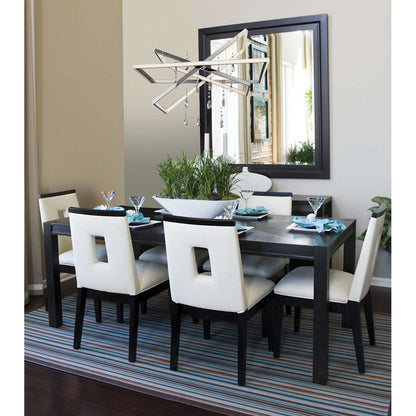 Maze 7 Light 28" Wide LED Crystal Ring Chandelier