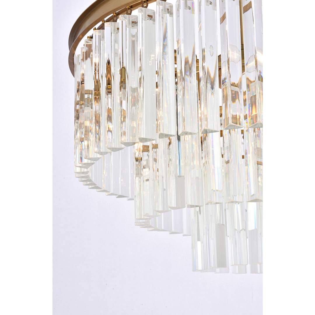 Sydney 9 Light 26" Wide Crystal Waterfall Chandelier