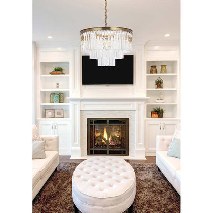 Sydney 9 Light 26" Wide Crystal Waterfall Chandelier