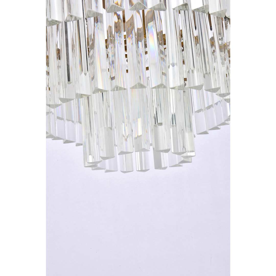Sydney 9 Light 26" Wide Crystal Waterfall Chandelier