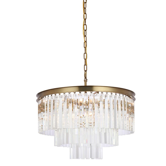 Sydney 9 Light 26" Wide Crystal Waterfall Chandelier