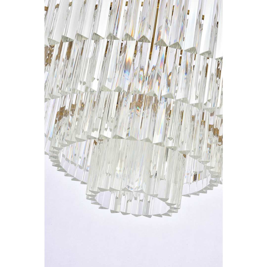 Sydney 17 Light 32" Wide Crystal Waterfall Chandelier