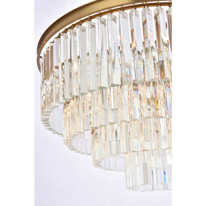 Sydney 17 Light 32" Wide Crystal Waterfall Chandelier