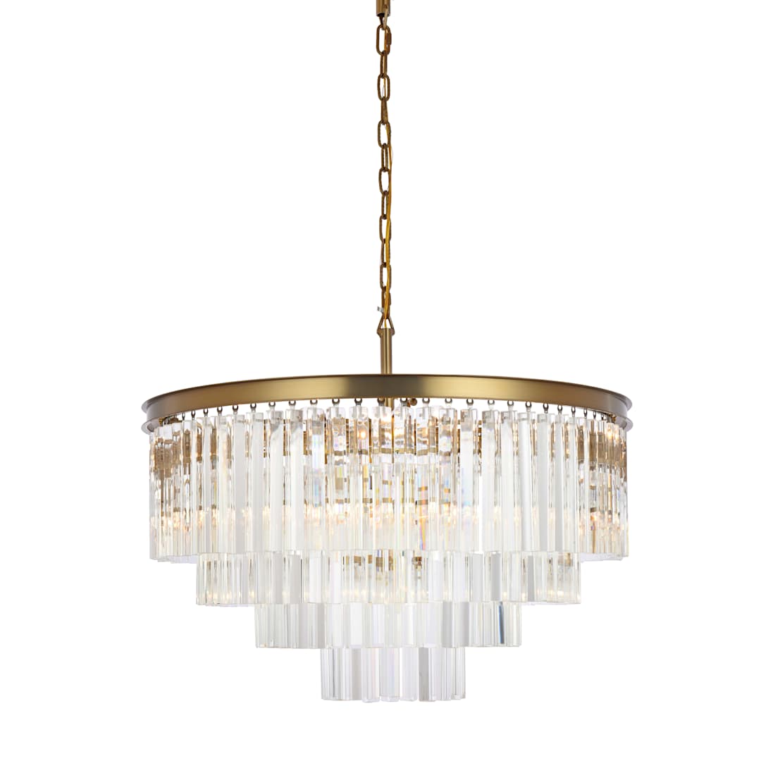 Sydney 17 Light 32" Wide Crystal Waterfall Chandelier