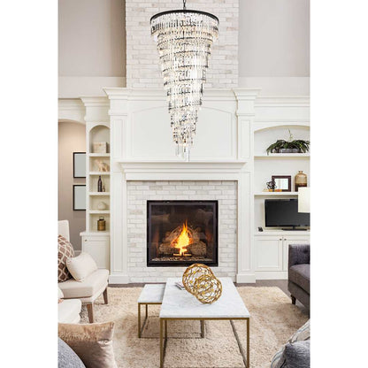 Sydney 42 Light 37" Wide Crystal Waterfall Chandelier