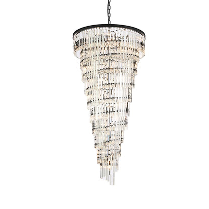 Sydney 42 Light 37" Wide Crystal Waterfall Chandelier