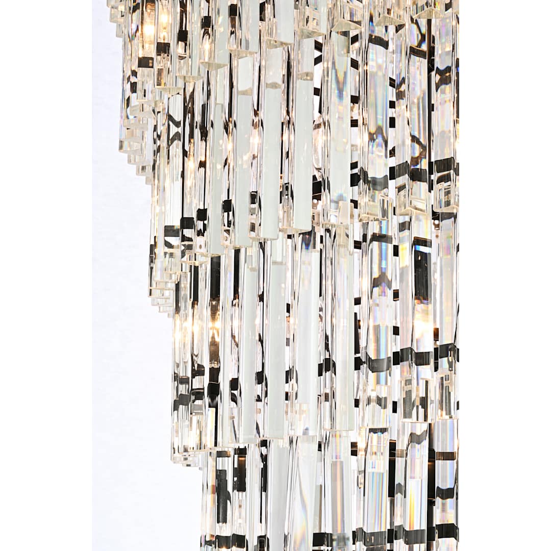 Sydney 42 Light 37" Wide Crystal Waterfall Chandelier