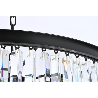 Sydney 42 Light 37" Wide Crystal Waterfall Chandelier