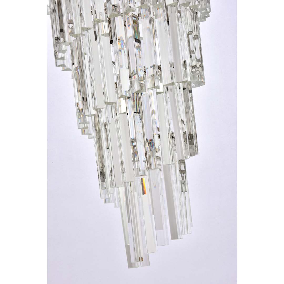 Sydney 42 Light 37" Wide Crystal Waterfall Chandelier