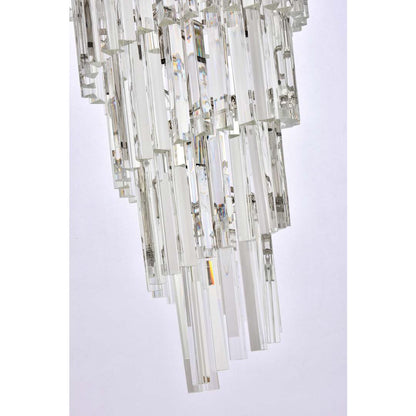 Sydney 42 Light 37" Wide Crystal Waterfall Chandelier