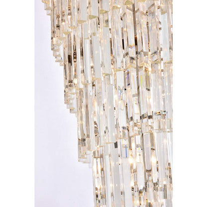 Sydney 42 Light 37" Wide Crystal Waterfall Chandelier