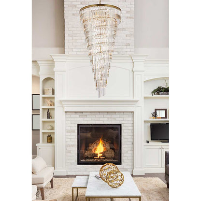 Sydney 42 Light 37" Wide Crystal Waterfall Chandelier