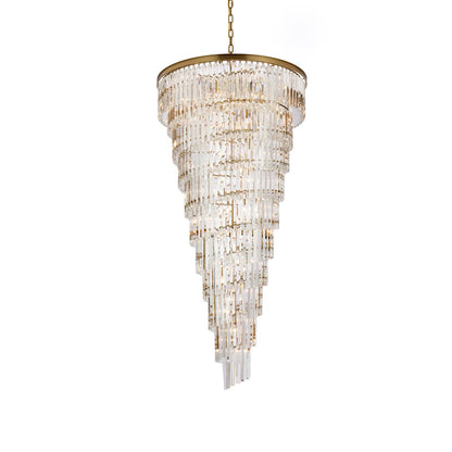 Sydney 42 Light 37" Wide Crystal Waterfall Chandelier