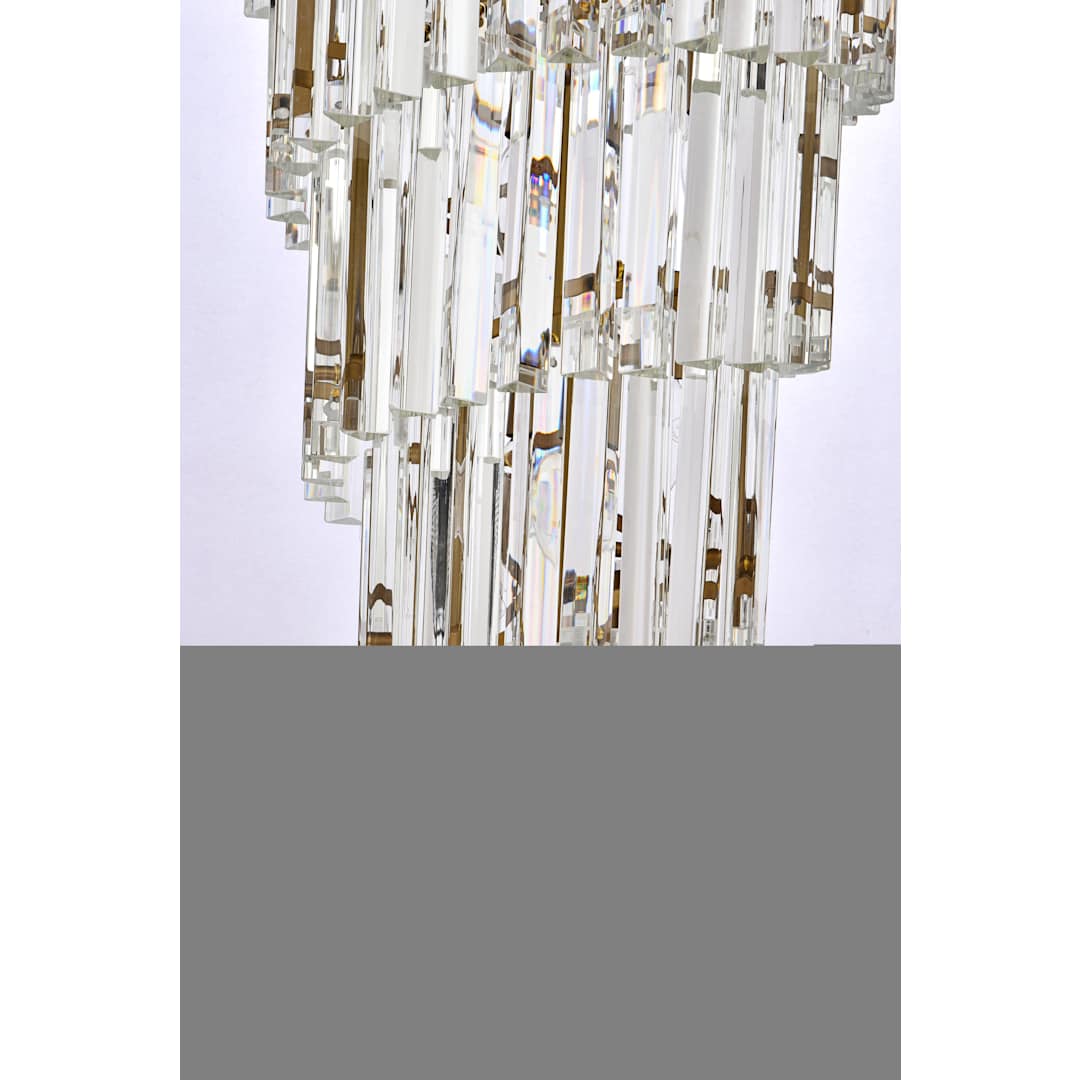 Sydney 42 Light 37" Wide Crystal Waterfall Chandelier
