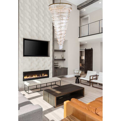 Sydney 58 Light 48" Wide Crystal Waterfall Chandelier