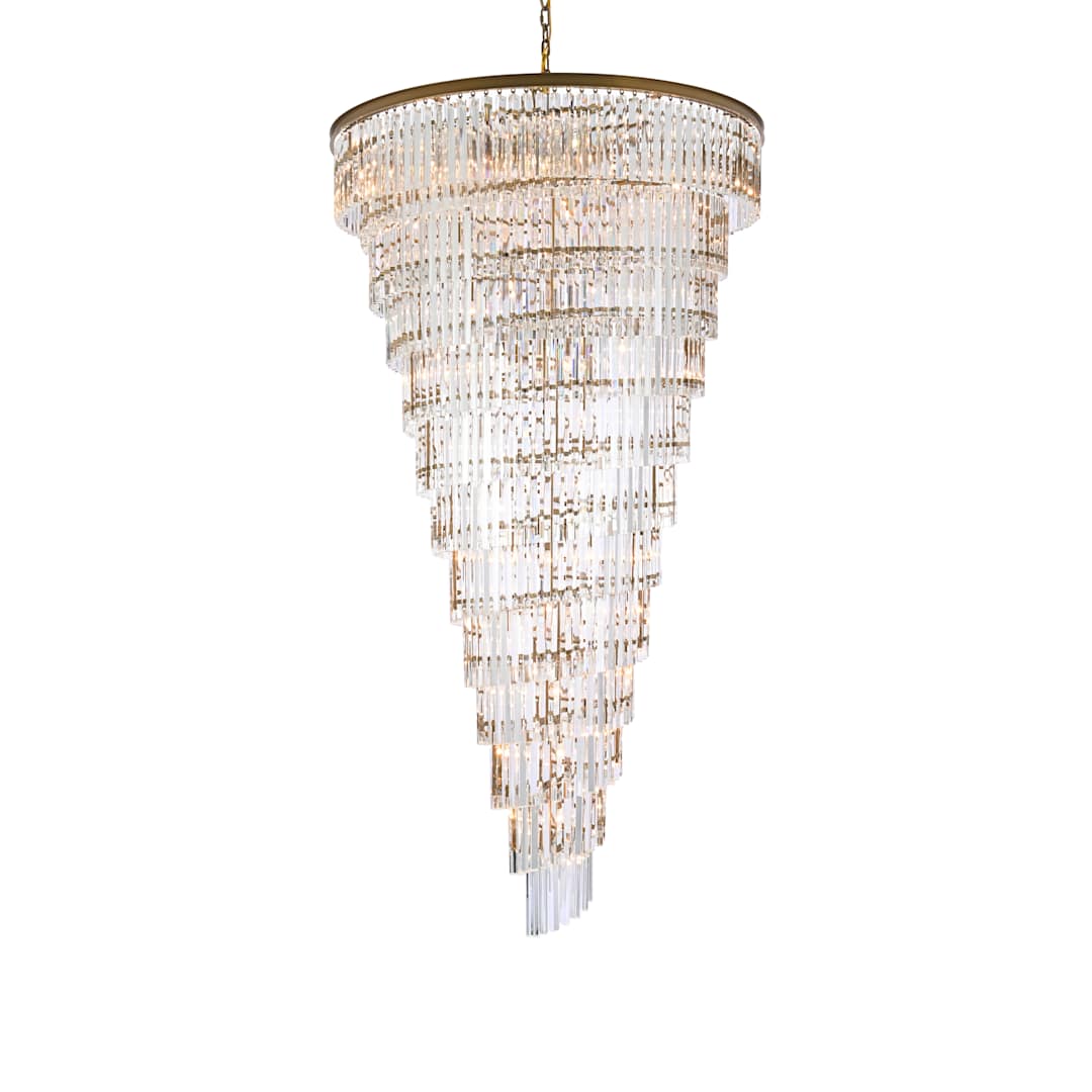 Sydney 58 Light 48" Wide Crystal Waterfall Chandelier