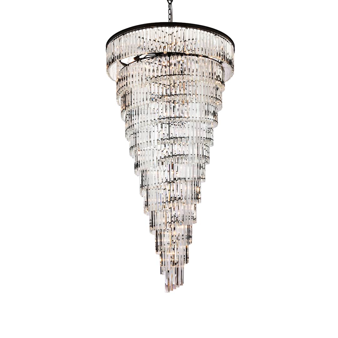 Sydney 58 Light 48" Wide Crystal Waterfall Chandelier