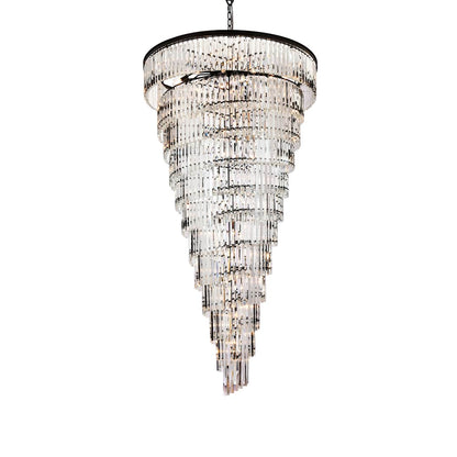 Sydney 58 Light 48" Wide Crystal Waterfall Chandelier