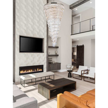 Sydney 58 Light 48" Wide Crystal Waterfall Chandelier