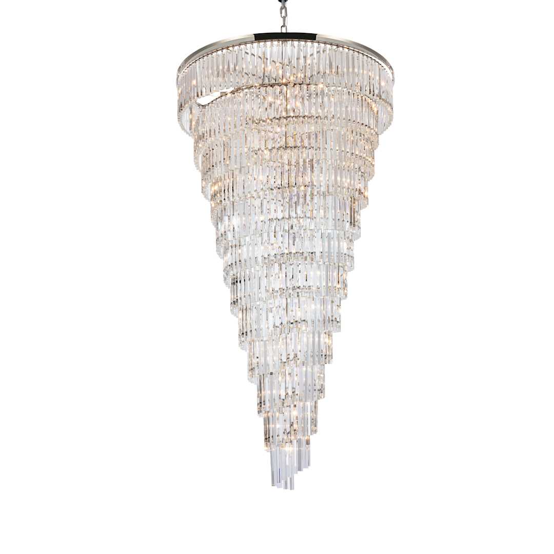 Sydney 58 Light 48" Wide Crystal Waterfall Chandelier