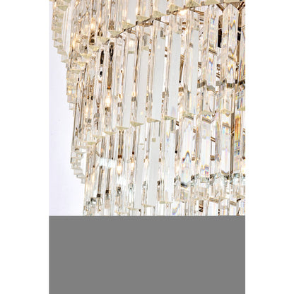 Sydney 58 Light 48" Wide Crystal Waterfall Chandelier