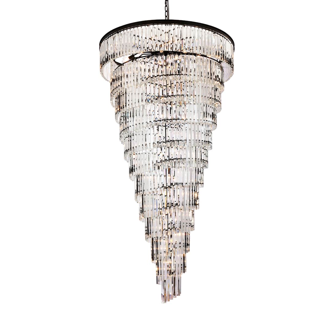 Sydney 58 Light 48" Wide Crystal Waterfall Chandelier