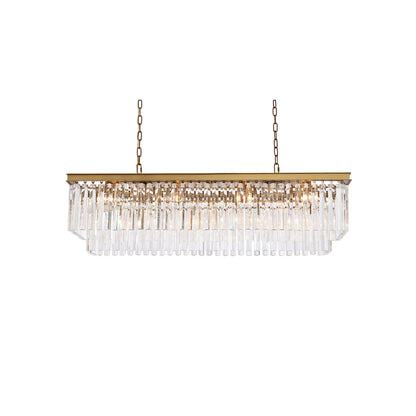 Sydney 12 Light 50" Wide Crystal Waterfall Chandelier