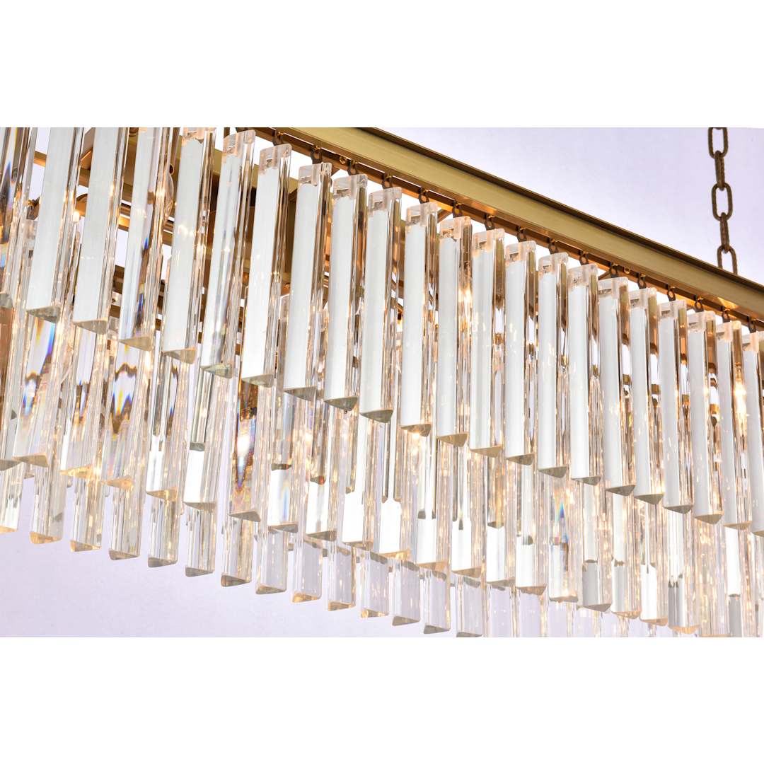 Sydney 12 Light 50" Wide Crystal Waterfall Chandelier