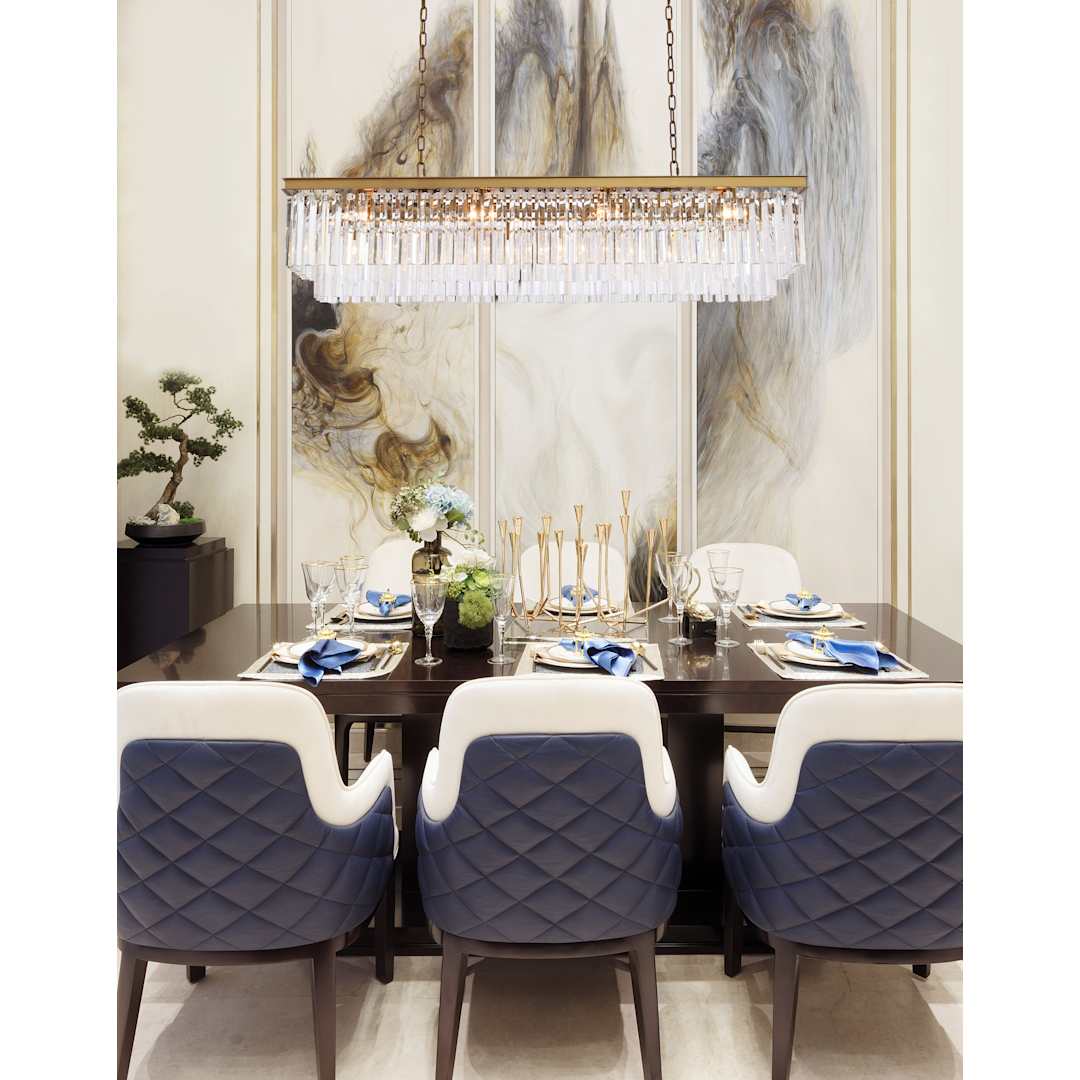 Sydney 12 Light 60" Wide Crystal Waterfall Chandelier