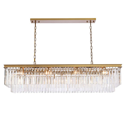 Sydney 12 Light 60" Wide Crystal Waterfall Chandelier