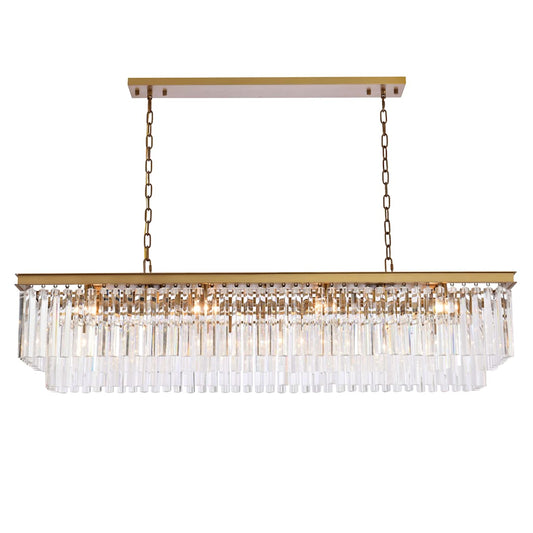 Sydney 12 Light 60" Wide Crystal Waterfall Chandelier
