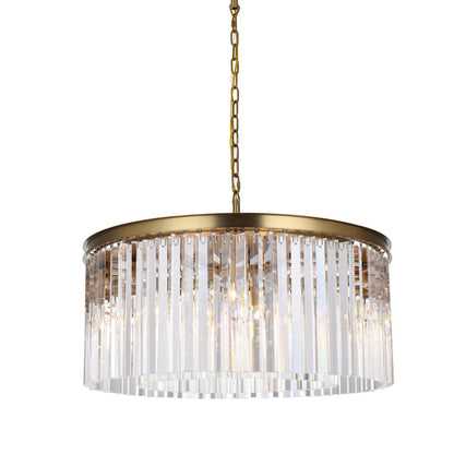 Sydney 8 Light 32" Wide Crystal Drum Chandelier