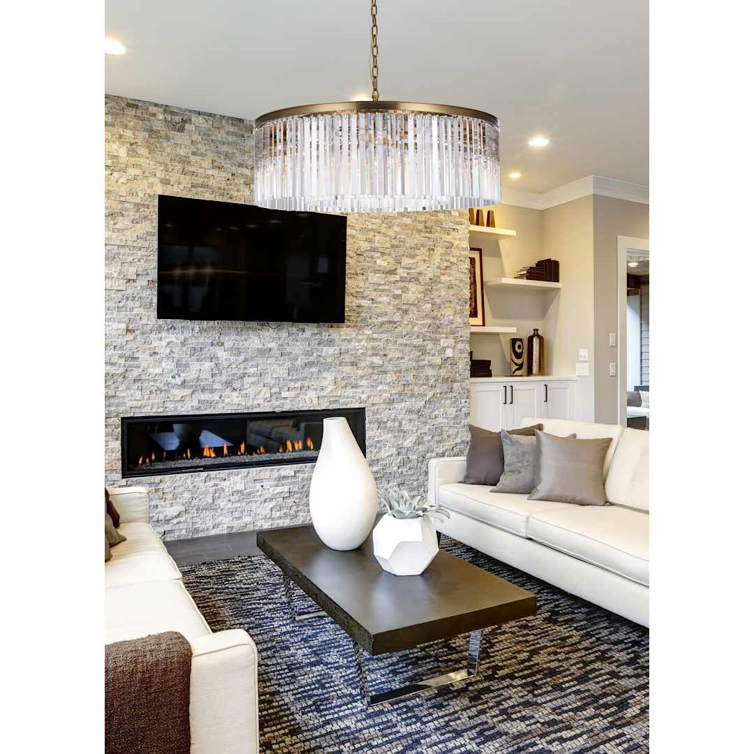 Sydney 10 Light 44" Wide Crystal Drum Chandelier