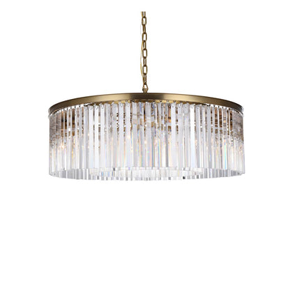 Sydney 10 Light 44" Wide Crystal Drum Chandelier
