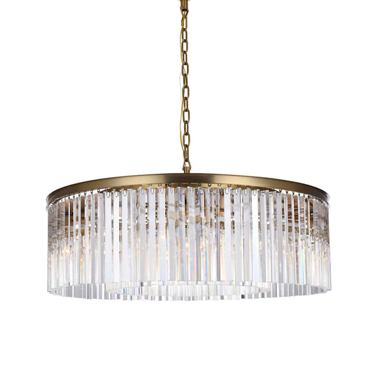 Sydney 10 Light 44" Wide Crystal Drum Chandelier