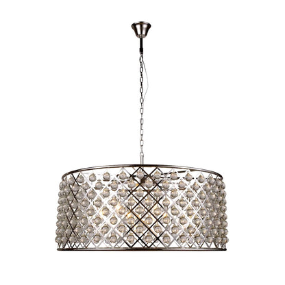 Madison 10 Light 44" Wide Crystal Drum Chandelier with Clear Royal Cut Crystals