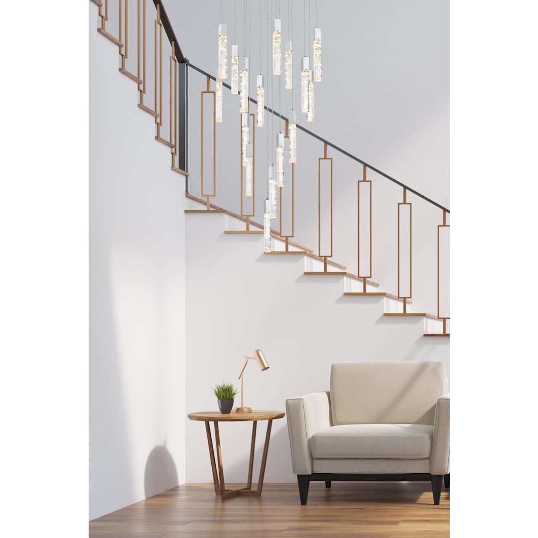 Aurora 36" Wide Crystal Chandelier